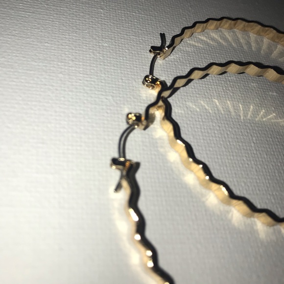 Gold Hoop Earrings - Picture 8 of 8